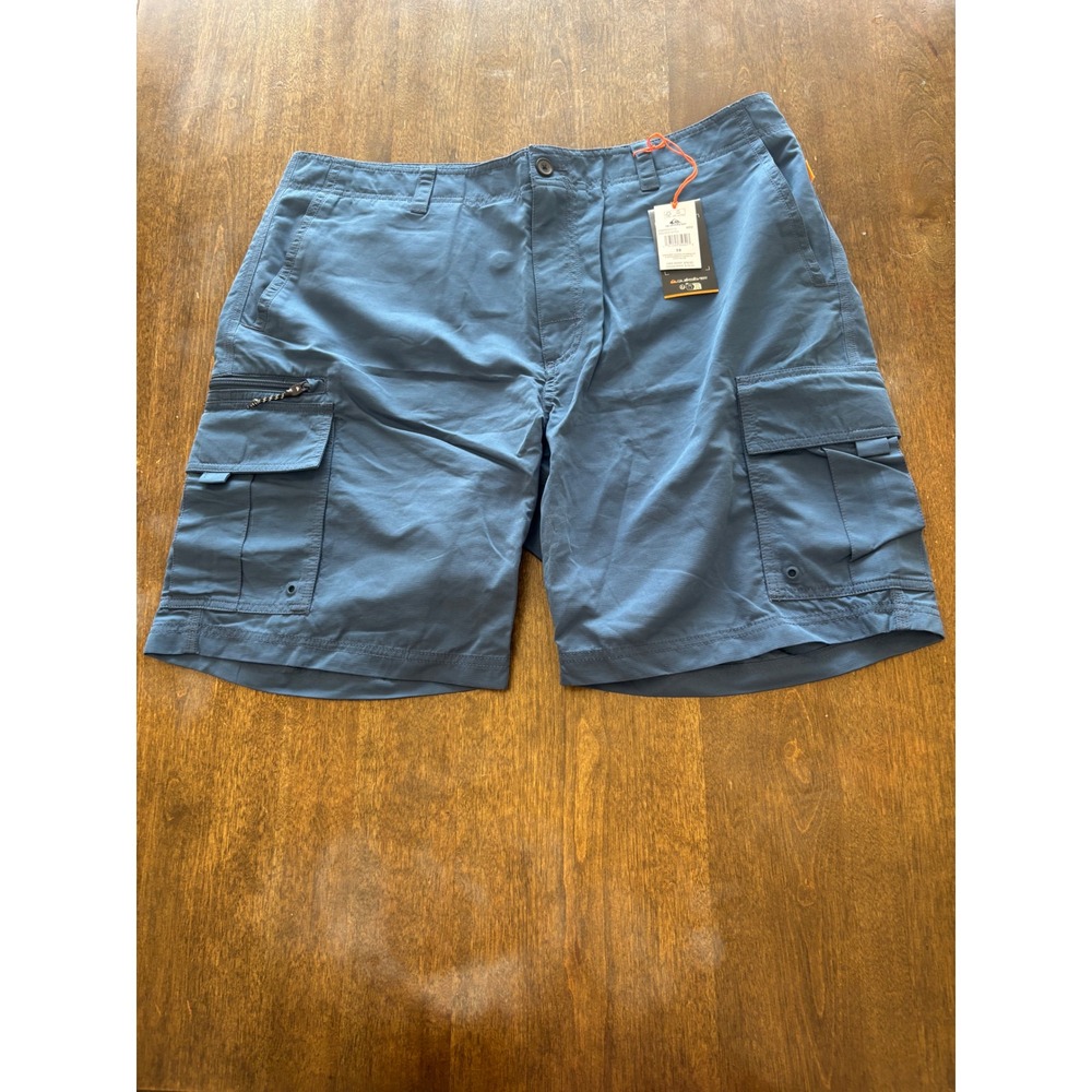 Quiksilver Maldive Atoll Blue Cargo Shorts Mens 38 AQMWS03115 NWT